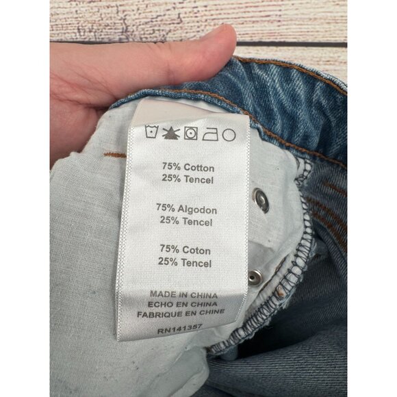 Band of Gypsies emme tomboy Distressed Jeans Women's Size‎ 27 Blue Medium Wash - Picture 13 of 14